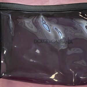 Dolce & Gabbana Black Trim Transparent Pouch